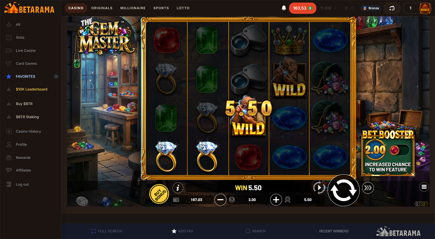 Betarama, live on the platform